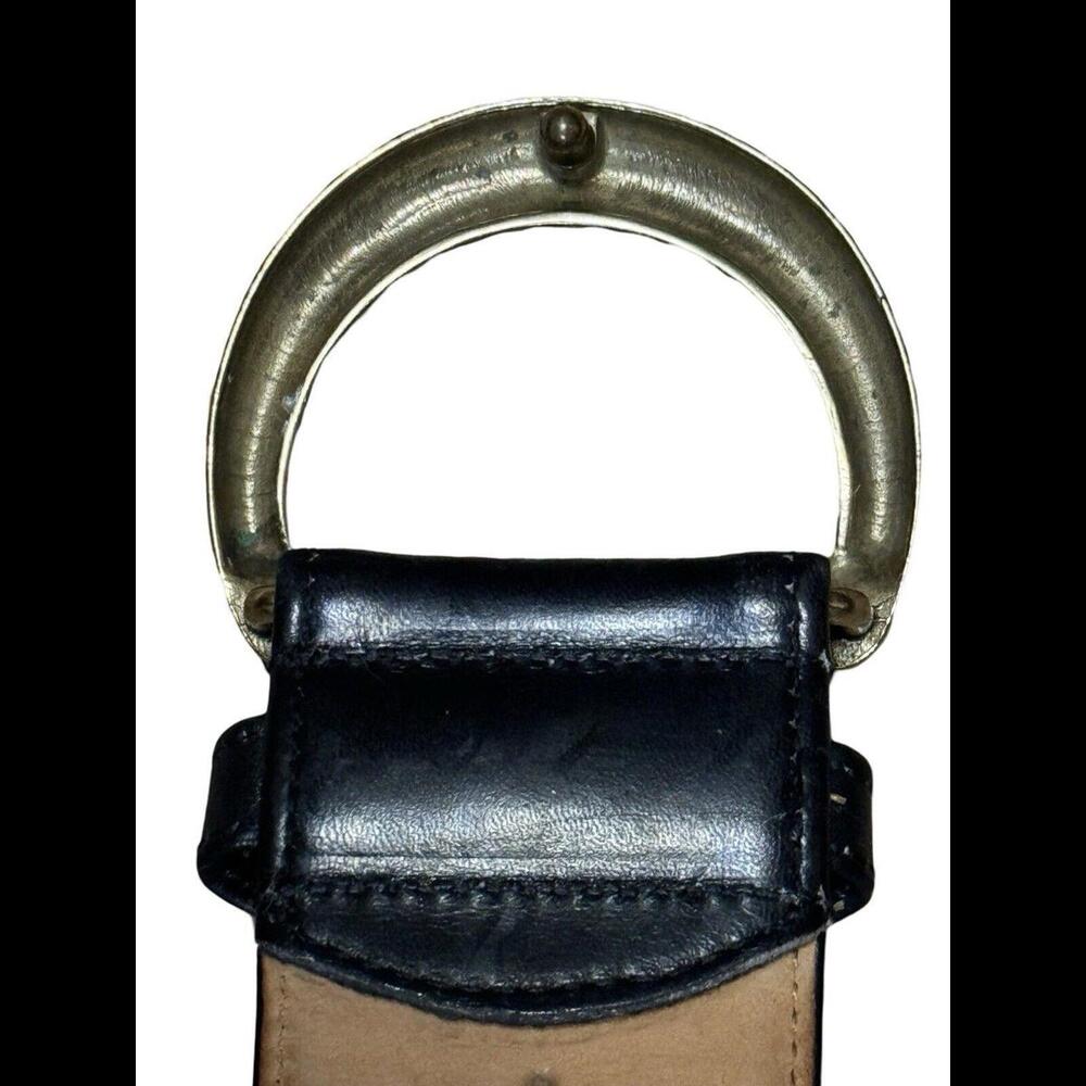 Coach Vintage (1980’s) Black Leather Belt 34” x 2” - Picture 3 of 6